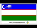 How to draw a flag of Uzbekistan using Python Flag of Uzbekistan