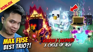 Subrang Lakas ng Tatlong Manok na Ginawa ko! - GROW A CHICKEN FIGHTER ROBLOX