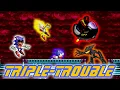 Lagu Triple Chase (Triple Trouble) But Sing Furnace, Fleetway, Sonic EXE And Starved Eggman VS Sonic