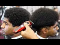 HE SPENT 200 FOR THIS HAIRCUT TUTORIAL LOW FADE AFRO SPONGE CURL