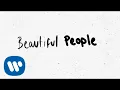 Download Lagu Ed Sheeran - Beautiful People (feat. Khalid) [Official Lyric Video]