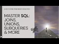 Master SQL JOINs UNION Subqueries Window Functions More Day 6 to Day 9