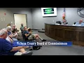 Pickens County Board of Commissioners August 18 2025
