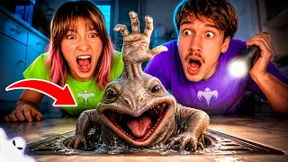 👻 ENCONTREI O *HAND SEA MONSTER* NO RALO DA MINHA CASA!