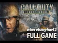 CALL OF DUTY FINEST HOUR (PS2) HARD DIFFICULTY NO COMMENTARY FULL GAME