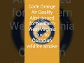 Wildfire Smoke Prompts Air Quality Alert in West Virginia