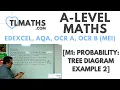 A-Level Maths M1-13 Probability Tree Diagram Example 2