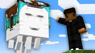 I Rescued the HAPPY GHAST in HARDCORE MINECRAFT