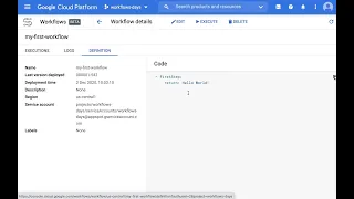 Day with Cloud Workflows your first step to Hello World
