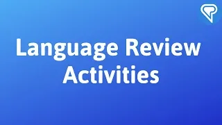 90 Day Challenge: Week Five, Language Review Activities