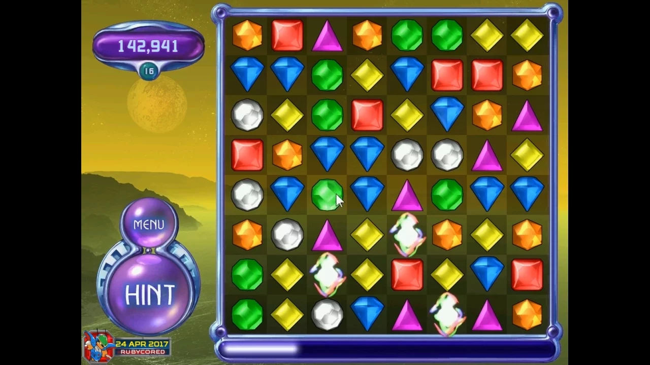 Bejeweled 2 (PC) - Classic Mode (Take 2: 18 Levels)[1080p60]