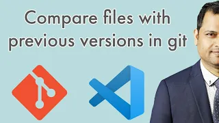 Compare file with previous version in git in vscode gitlens compare files