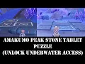 Amakumo peak puzzle Genshin Impact stone tablet genshin underwater unlock guide