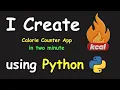 I CREATE CALORIES COUNTER APP IN 2 MIN USING PYTHON LEARN PYTHON BY BUILDING SIMPLE PROJECTS
