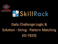 skillrack daily challenge logic and solution - string
