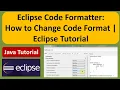 How to change the Code format in Eclipse Eclipse Code Formatter