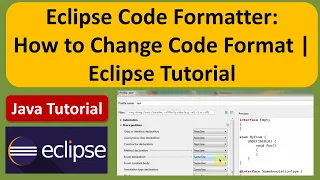 How to change the Code format in Eclipse Eclipse Code Formatter