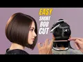How to Cut The Perfect Short Bob Haircut Professional Short Bob Haircut Tutorial Step-by-Step