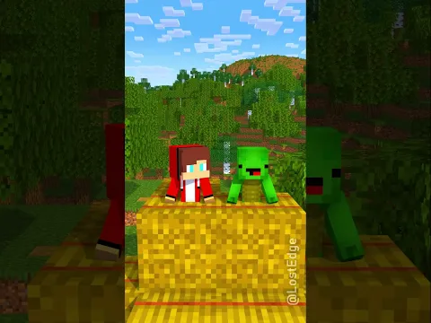 HELP save baby Mikey and Baby JJ from burning forest - Maizen Minecraft Animation #maizen