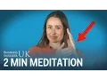 A meditation expert shows her stress relief tapping exercise which you can do in 2 minutes