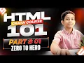 HTML5 101 Crash Course Part 1 From Zero to Hero