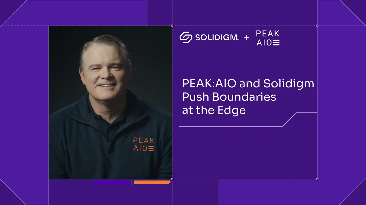 Solidigm — Peak AIO & Solidigm: Ultra-Dense Storage for AI Demands (YouTube video ad)