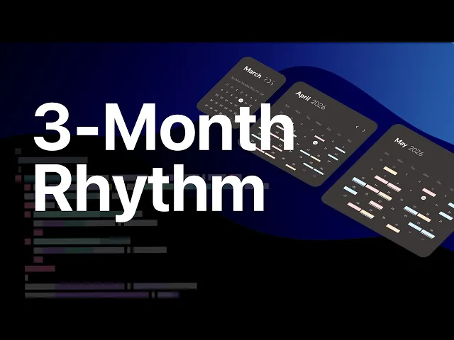 Video: My 3-Month Schedule Workflow