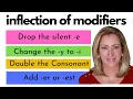 Rules of Spelling for Comparative and Superlative Modifiers