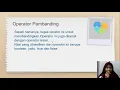 Penggunaan tipe data variabel dan operator pada bahasa pemrograman java