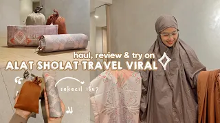 Download HAUL \u0026 REVIEW - Mukena \u0026 Sajadah Travel Mini | ternyata sekecil ituuu () 🫣 + tas ala pinterest MP3