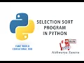 - Selection Sort Using Python