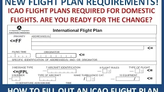 ICAO Flight Plans for Domestic Flights