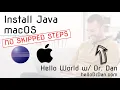 MAC Eclipse Java Development Kit JDK Installation on macOS Catalina First Java Project