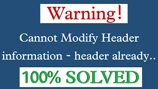 Cannot modify header information header already sent by error in php header error in php