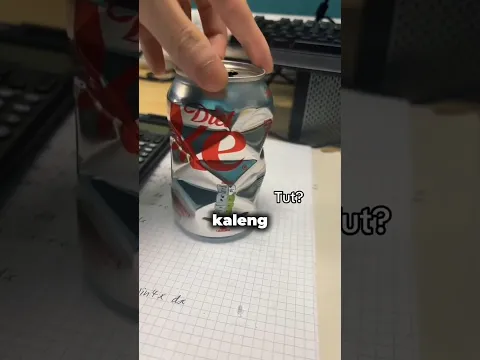 Ternyata kaleng soda bekas bisa disulap jadi hiasan unik.😱