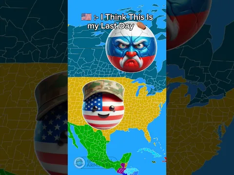What If Canada And Russia Switched Their Places #countryballs #countries #shortsvideo