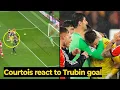 Lagu Het is jammer dat Courtois met Benfica juichte nadat Trubin tegen Real Madrid had gescoord.