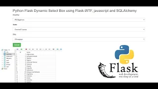 Python Flask Dynamic Select Box using Flask-WTF javascript and SQLAlchemy