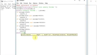 python income tax calculator