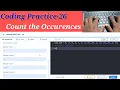 Coding Practice-26 Count the Occurrences Nxtwave