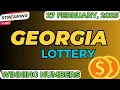 Georgia Midday Lottery Results For - 27 Feb 2025