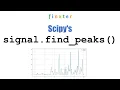 Python Scipy signal find - peaks