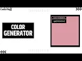 Color Generator Tutorial HTML CSS JavaScript