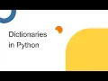 Dictionaries in Python Python for Data Science Lec