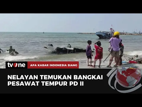 Geger! Penemuan Bangkai Pesawat Tempur Perang Dunia di Pesisir Pantai