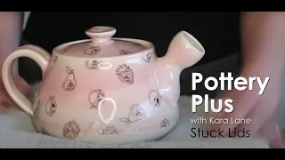 pottery tutorial the lid is stuck to the pot