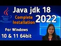 How to install Java on windows 10 how to download java 18
