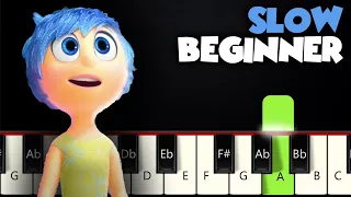 bundle of joy inside out slow beginner piano tutorial sheet music by betacustic