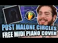 MIDI FLP Post Malone - Circles Piano Cover Tutorial in FL Studio