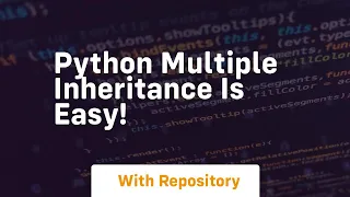 Python multiple inheritance is easy